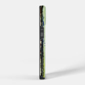 抽象的な縦のペイントストリーク iPhoneケース (右側面)