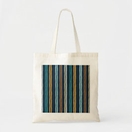 抽象的な縦線パターン トートバッグ