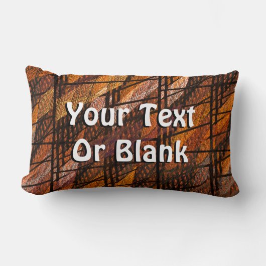 抽象的な織物パターン1 ランバークッション (正面)