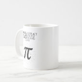 抽象的な考えを完全に具体的に明確に数学 コーヒーマグカップ (正面左)