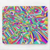 抽象的な肖像画 マウスパッド (正面)