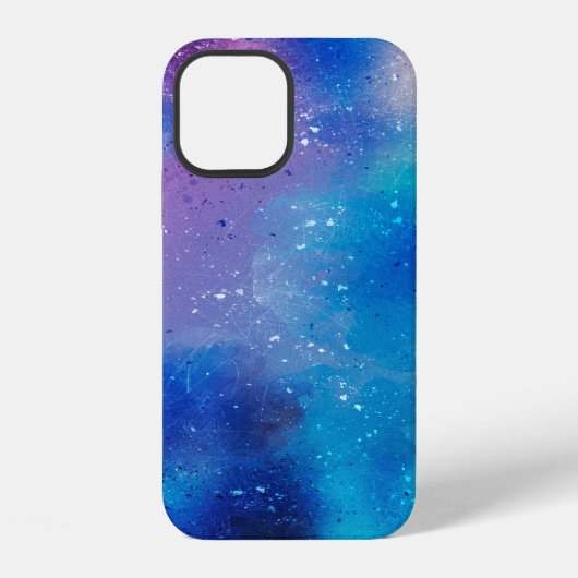 抽象的な背景の空と雲のアート iPhoneケース (裏面)