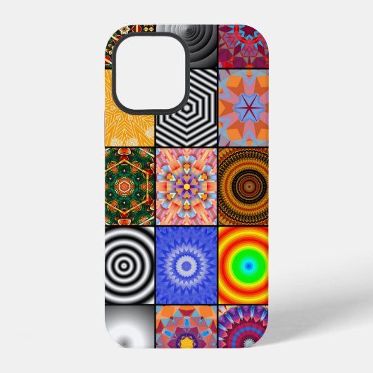 抽象的な背景の美しい色抽象、アート iPhoneケース (裏面)