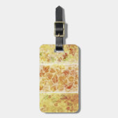 抽象的な背景、水彩画、葉 ラゲッジタグ (正面縦)