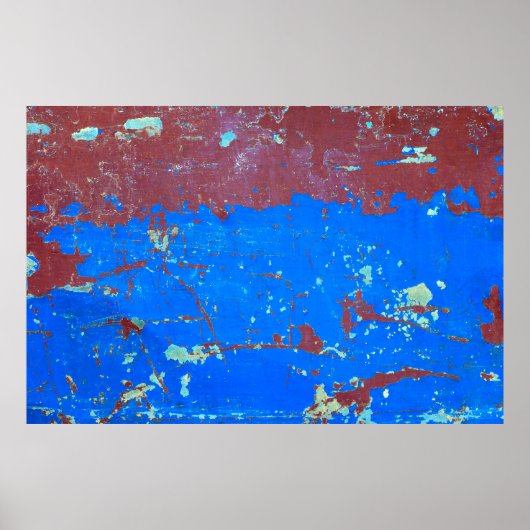 抽象的な背景, 鋼の錆びたテクスチャのカラフルな ポスター (正面)