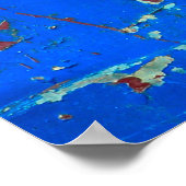 抽象的な背景, 鋼の錆びたテクスチャのカラフルな ポスター (角)