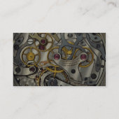 抽象的な腕時計のギア 名刺 (裏面)