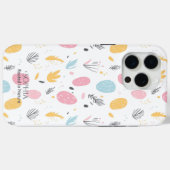 抽象的な自然にインスパイアされたやさしいパターン Case-Mate iPhoneケース (裏面 (横))