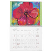 抽象的な自然のスケッチ カレンダー (1月 2026)