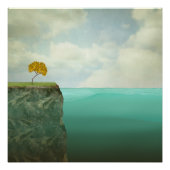 抽象的な自然の風景アート ポスター (正面)