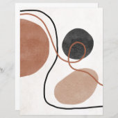 抽象的な自由形状のスクラップブックペーパー (正面/裏面)