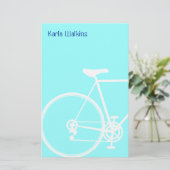 抽象的な自転車の文房具 便箋 (スタンド正面)