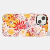 抽象的な色とりどりの花 iPhoneケース (裏面横)