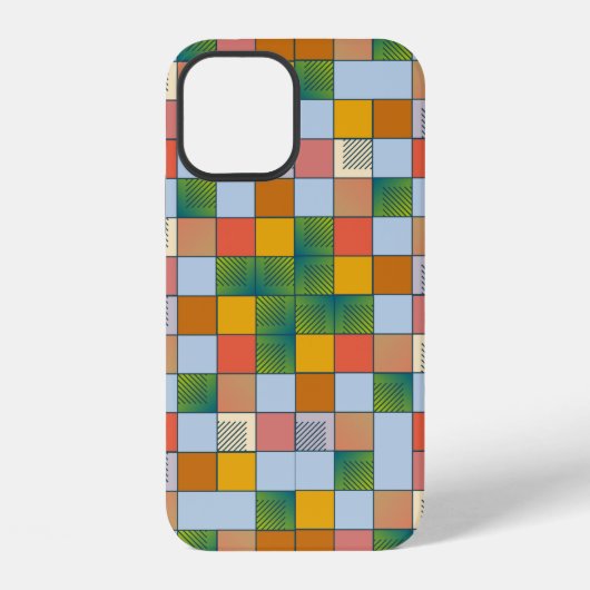 抽象的な色のシームレスパターン iPhoneケース (裏面)