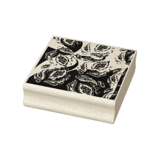 抽象的な色のパターン インド マンダラ ピンク ラバースタンプ