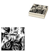 抽象的な色のパターン インド マンダラ ピンク ラバースタンプ (押印)