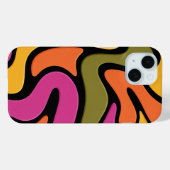 抽象的な色の波のスマホケース Case-Mate iPhoneケース (裏面 (横))