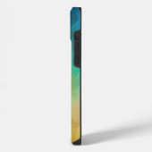 抽象的な色の流れを形に iPhoneケース (左側面)