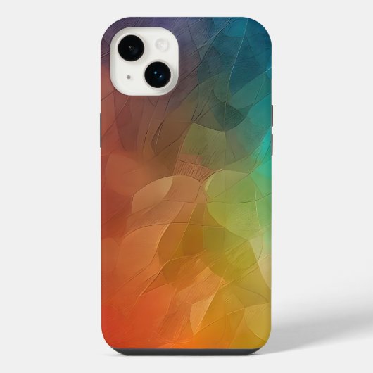 抽象的な色の流れを形に iPhoneケース (裏面)