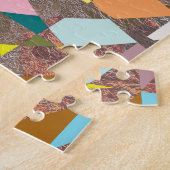 抽象的な色彩の輝き ジグソーパズル (側面)