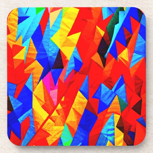 抽象的な色彩交響曲 コースター (正面)