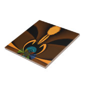 抽象的な色彩対比アートプリント タイル (側面)