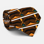 抽象的な色彩対比アートプリント ネクタイ (ロール)