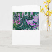 「抽象的な色彩研究 458」カード カード (黄色い花)