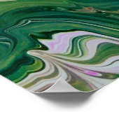 抽象的な色彩研究 458 ポスター (角)