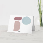 抽象的な色彩豊かなホリデー写真 カード (裏面)