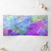 抽象的な色彩2 三つ折りクリスマスカード (内部)