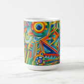 抽象的な色彩 コーヒーマグカップ (中央)