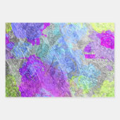 抽象的な色2 ラッピングペーパーシート (正面)