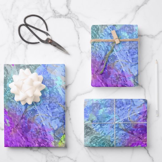 抽象的な色2 ラッピングペーパーシート (正面)