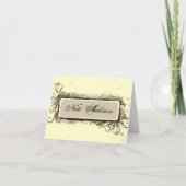 抽象的な花のアドレス変更の発表 案内状 (正面)