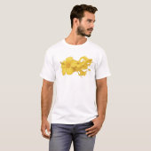 抽象的な花のクラシック デザイナー グラフィック Tシャツ (正面フル)