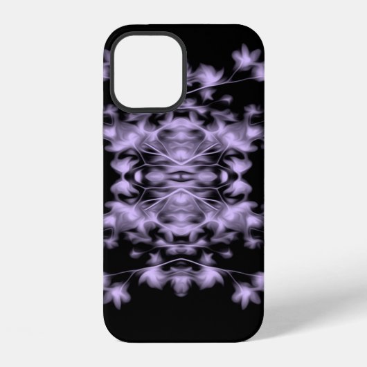 抽象的な花のグラフィック柄 iPhoneケース (裏面)