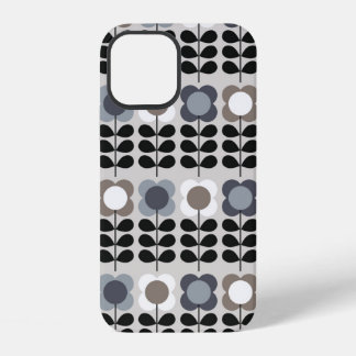 抽象的な花のシームレスパターン。北欧スタイル。ヴィ iPhone 12ケース