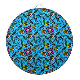 抽象的な花のダーツボード ダーツボード