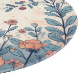 抽象的な花のデザインのカッティングボード カッティングボード (角)