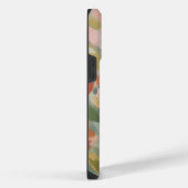 抽象的な花のデザインのフラワーアート iPhoneケース (右側面)