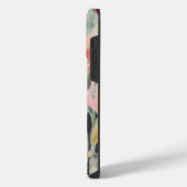 抽象的な花のデザインのフラワーアート iPhoneケース (左側面)