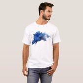 抽象的な花のデザイン グラフィック Tシャツ (正面フル)