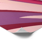 抽象的な花のデザイン ポスター (角)