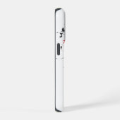 抽象的な花のデザイン iPhoneケース (右側面)
