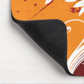 抽象的な花のマウスパッド マウスパッド (コーナー)