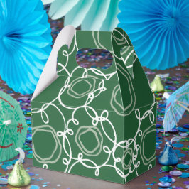 抽象的な花のマトリックス (ダークグリーン) ファインアート フェイバーボックス