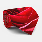 抽象的な花の写真の赤いバラの中心 ネクタイ (ロール)