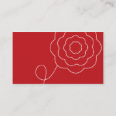 抽象的な花の名刺 名刺 (裏面)