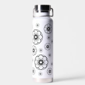 抽象的な花の水ボトル ウォーターボトル (背面)